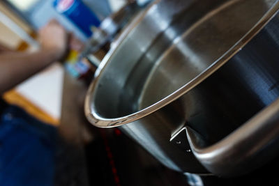 Close-up of hand holding coffee