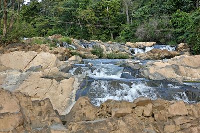 Scenic view of rocks in water