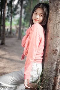 Portrait of smiling girl
