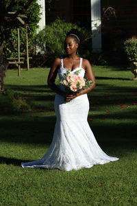 Potrait of a bride taken by her groom.