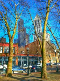 Buildings along road
