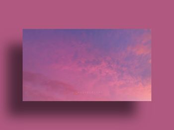 Digital composite image of pink clouds in sky