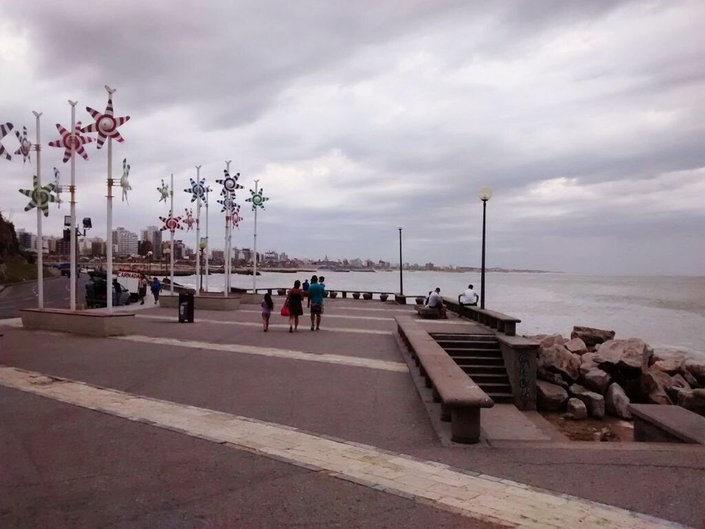 VIEW OF SEA AGAINST CLOUDY SKY