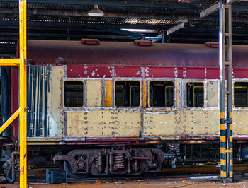 Train at railroad station