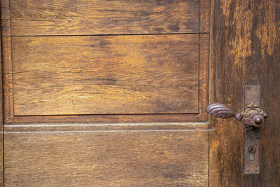 Full frame shot of wooden door