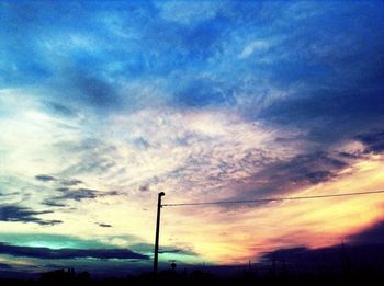 Low angle view of cloudy sky