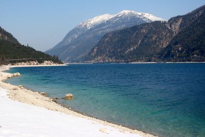 Scenic view of lake