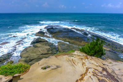 Scenic view of sea against sky