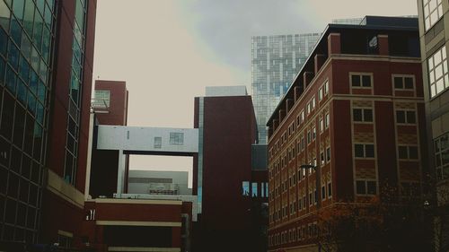 Low angle view of building against clear sky