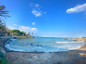 Scenic view of sea against sky