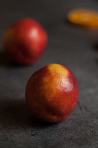 Close-up of apple on table