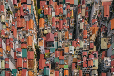 Full frame shot of multi colored buildings in city