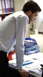 Man looking at camera