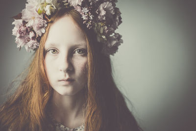 Portrait of beautiful young woman