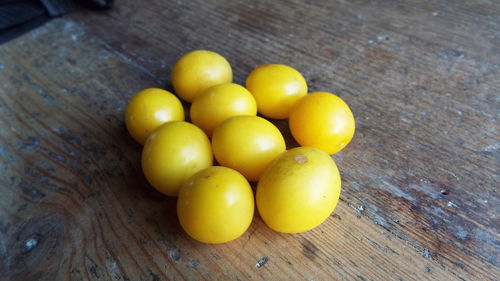 Close-up of fruits on table