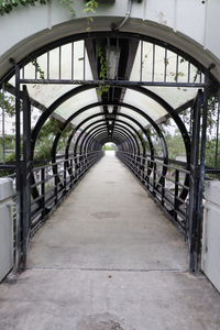 Empty footbridge