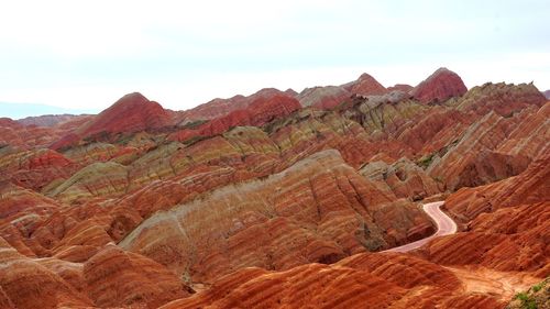 Scenic view of mountain against sky