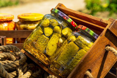 Close-up of food for sale