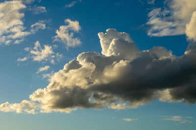 Low angle view of clouds in sky