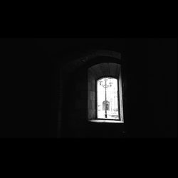 Window of dark room