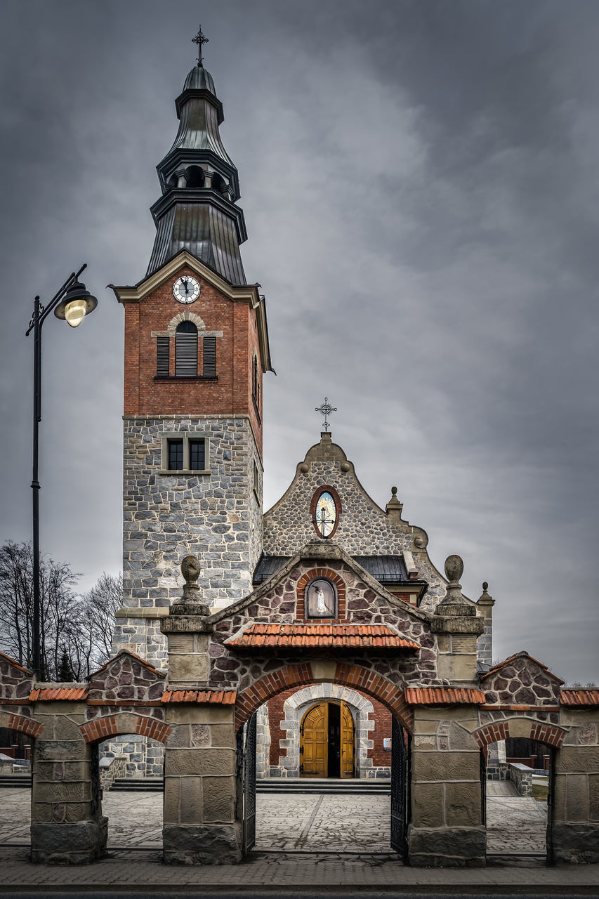 LOW ANGLE VIEW OF A BUILDING AGAINST SKY