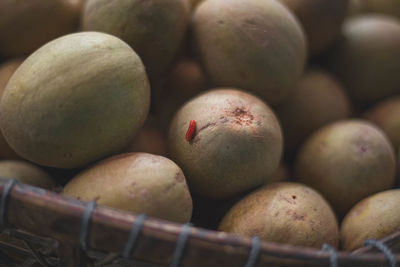 Close-up of fruits for sale at market stall