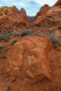 Rock formations in desert