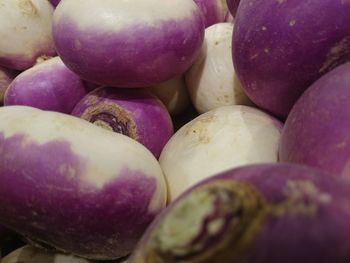 Full frame shot of fresh turnips
