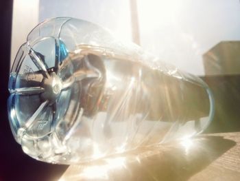 Close-up view of mirror