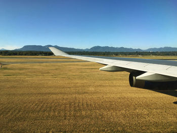 Scenic view of landscape against clear sky