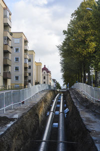 Roadworks in city