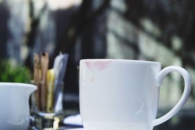 Close-up of coffee cup