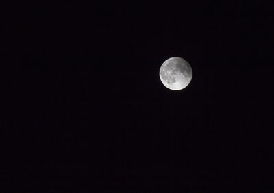 Majestic moon in sky at night