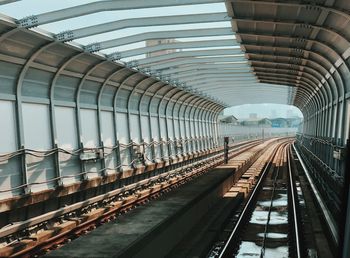 Railroad station platform