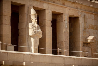 View of hatshepsut's temple. mortuary temple of the pharaoh of the hatshepsut dynasty. 