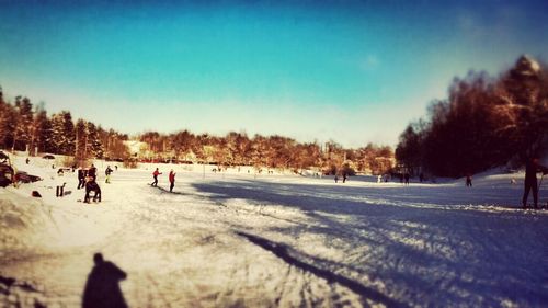 People on landscape