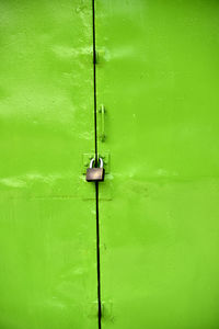 Full frame shot of green door