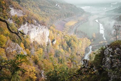 High angle view of landscape