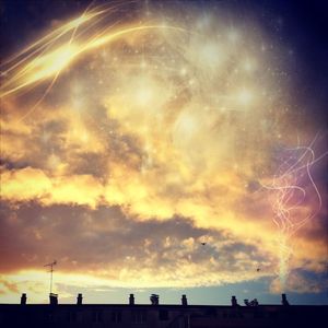 Low angle view of dramatic sky