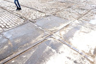 Puddle on road