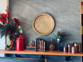 Potted plant on table