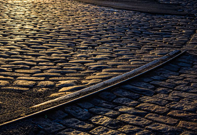 Surface level of cobblestone