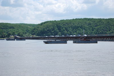 Scenic view of river against sky