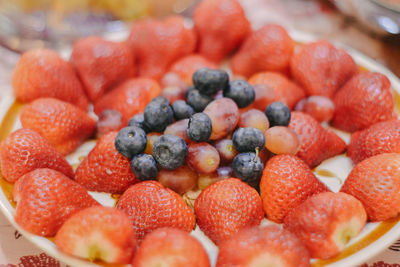 Close-up of strawberries