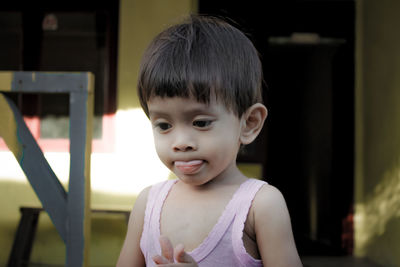 Portrait of cute boy