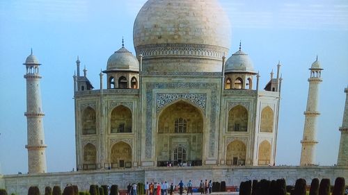 Low angle view of historical building
