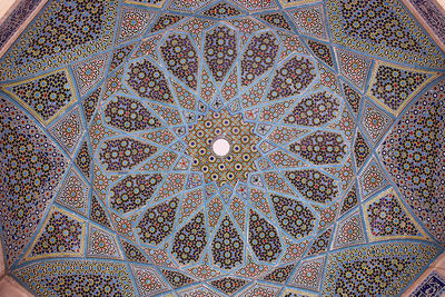 Low angle view of ceiling of building