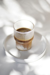 Close-up of coffee on table