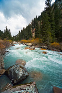 Scenic view of river against sky