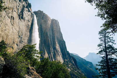 Panoramic view of rocky mountains against sky